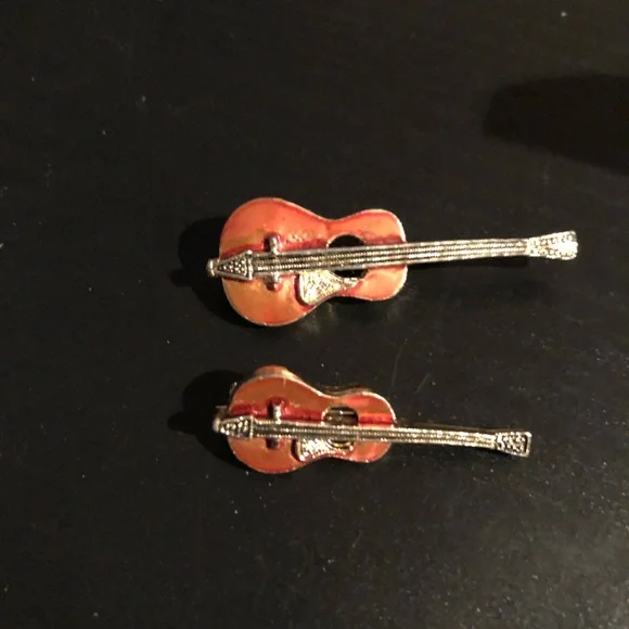 Guitar Brooch Set 3 piece set - Picture 4 of 9